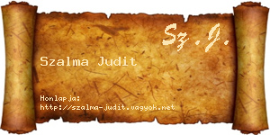 Szalma Judit névjegykártya